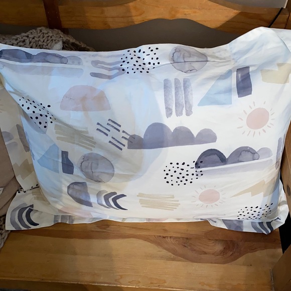 Pottery Barn Kids Organic “Silly Shape” Pillow Case, Standard 100% Cotton, NWOT - Picture 1 of 5
